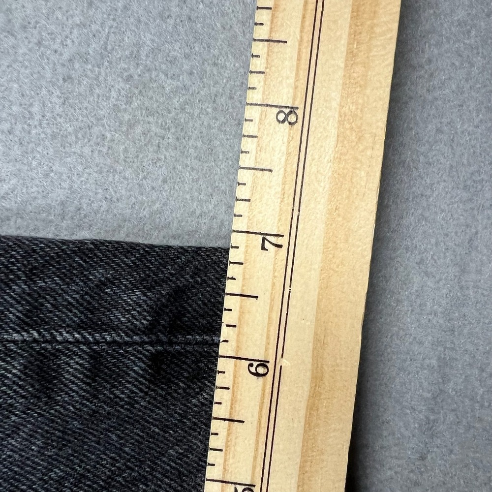 American Eagle Womens 8 Black High Rise Ankle Straight Distressed Jeans Stretch - Picture 11 of 11